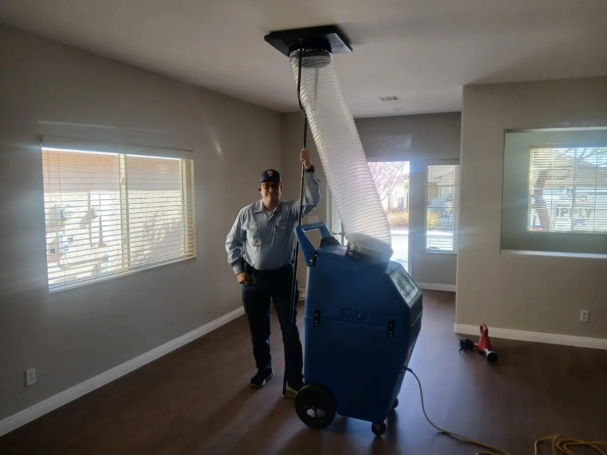 Professional Dryer Vent Cleaning work inside a Bradenton home